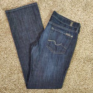 7FAM Organic Denim Dark Wash Bootcut Size 30